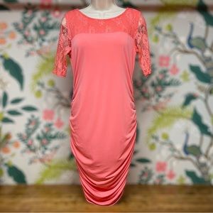 Motherhood Maternity Coral Dress